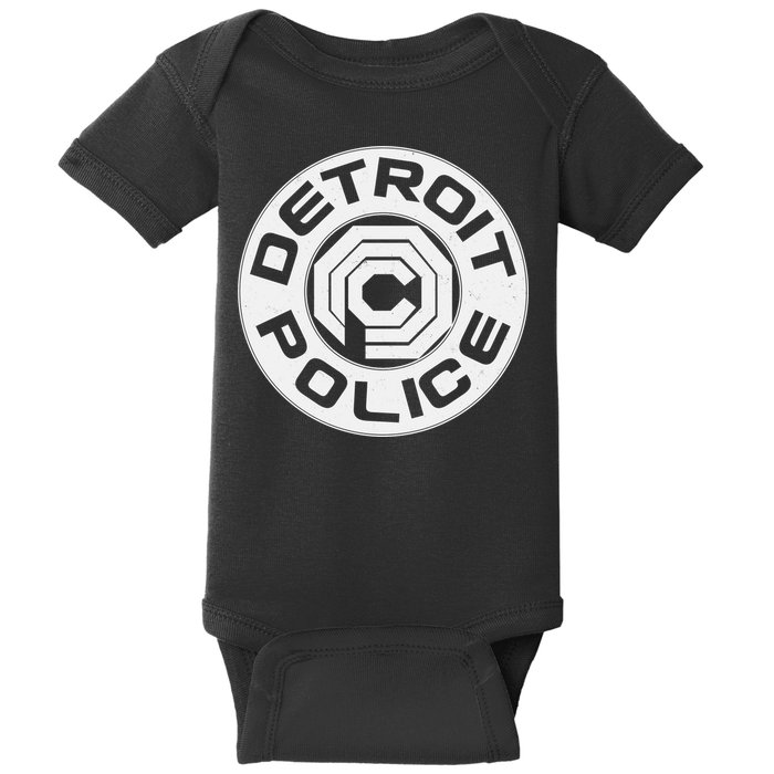 Futuristic Detroit Police Logo Emblem Baby Bodysuit