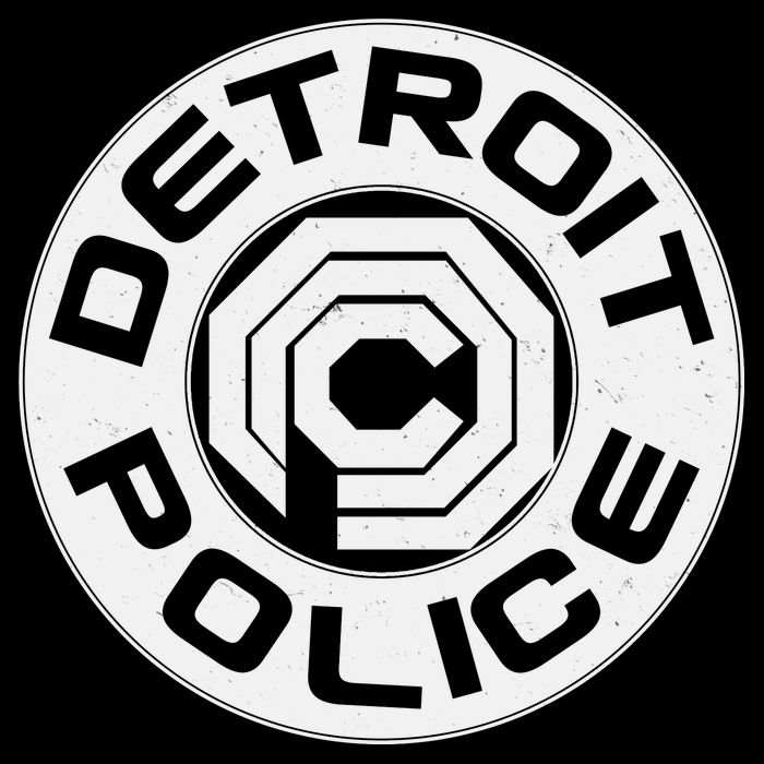 Futuristic Detroit Police Logo Emblem Baby Bodysuit