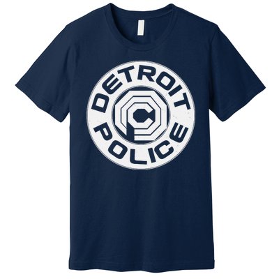 Futuristic Detroit Police Logo Emblem Premium T-Shirt