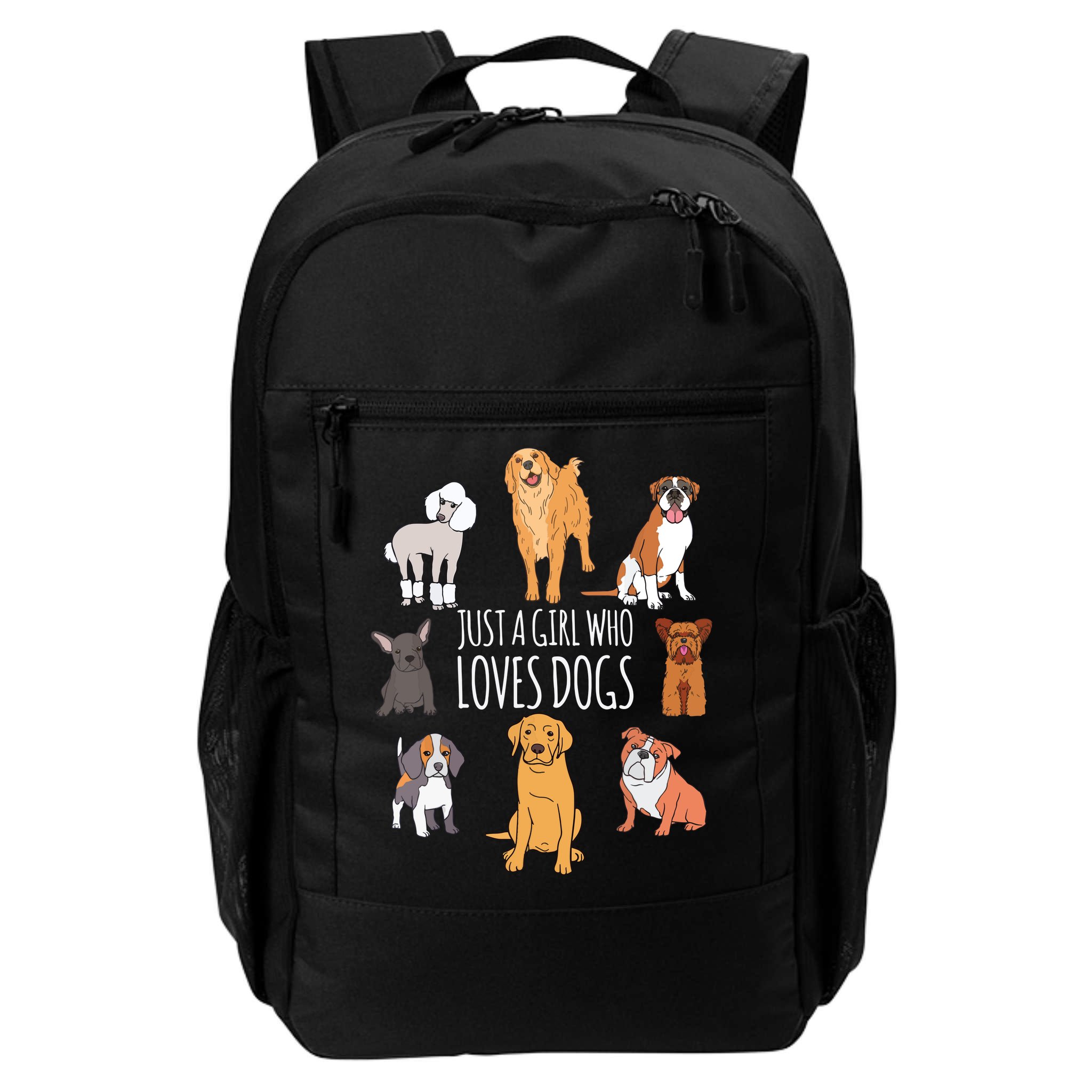 Fun Dog Puppy Lover Themed | Cute Just A Girl Who Loves Dogs Backpack