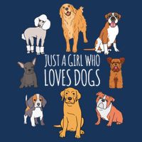 Fun Dog Puppy Lover Themed | Cute Just A Girl Who Loves Dogs Drawstring Bag