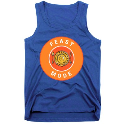 Funny Dinner Plate Thanksgiving Feast Mode Gift Tank Top