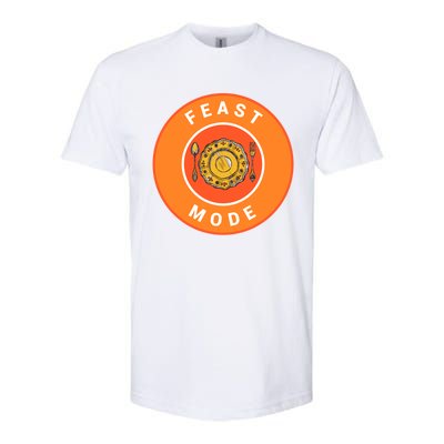 Funny Dinner Plate Thanksgiving Feast Mode Gift Softstyle® CVC T-Shirt