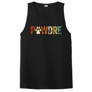 Fathers Day Pawdre Dog Cat Paw Dad Funny PosiCharge Competitor Tank