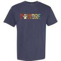 Fathers Day Pawdre Dog Cat Paw Dad Funny Garment-Dyed Heavyweight T-Shirt