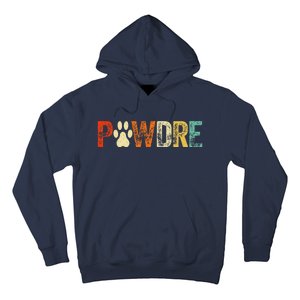 Fathers Day Pawdre Dog Cat Paw Dad Funny Hoodie