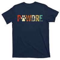 Fathers Day Pawdre Dog Cat Paw Dad Funny T-Shirt