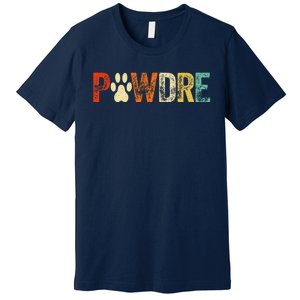 Fathers Day Pawdre Dog Cat Paw Dad Funny Premium T-Shirt