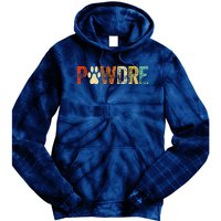 Fathers Day Pawdre Dog Cat Paw Dad Funny Tie Dye Hoodie