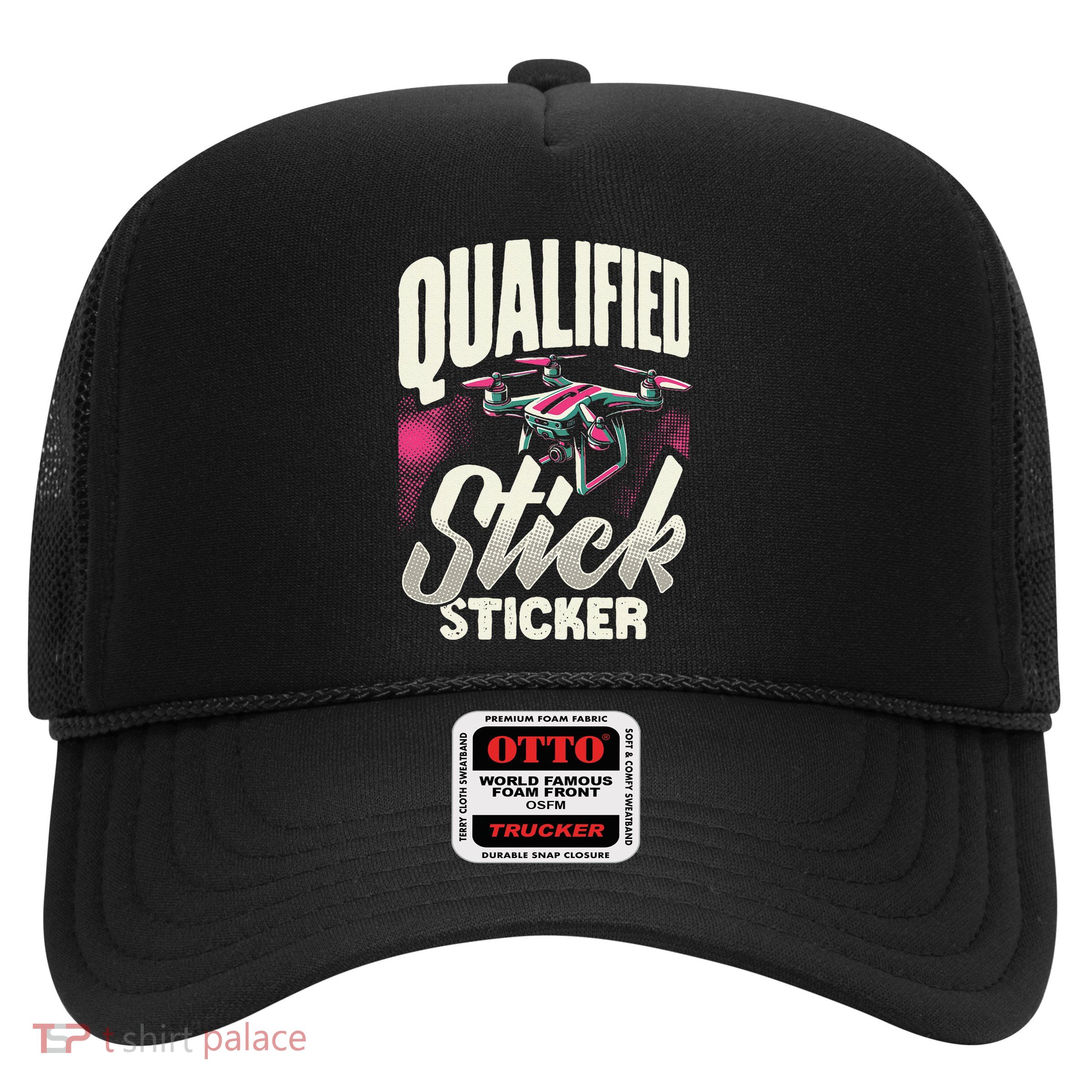 Funny Drone Pilot For Women Rc Qualified Stick Sticker Trucker Hat