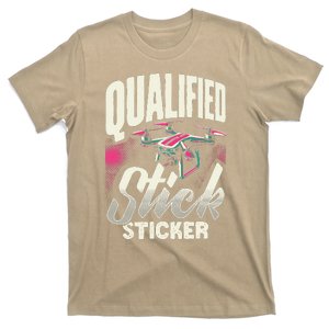 Funny Drone Pilot For Women Rc Qualified Stick Sticker T-Shirt