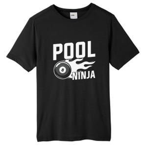 Father's Day Pool Ninja Billiards Player Gift For Dad Tall Fusion ChromaSoft Performance T-Shirt