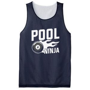 Father's Day Pool Ninja Billiards Player Gift For Dad Mesh Reversible Basketball Jersey Tank