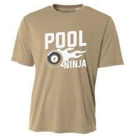 Father's Day Pool Ninja Billiards Player Gift For Dad Cooling Performance Crew T-Shirt