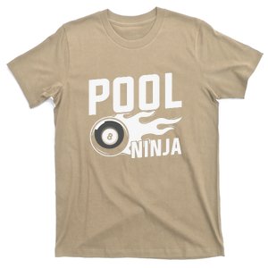 Father's Day Pool Ninja Billiards Player Gift For Dad T-Shirt