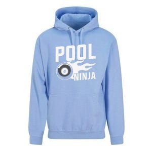 Father's Day Pool Ninja Billiards Player Gift For Dad Unisex Surf Hoodie