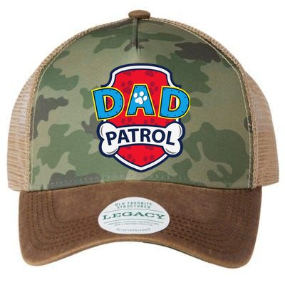 Funny Dad Patrol Dog Dad Tee Legacy Tie Dye Trucker Hat