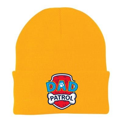 Funny Dad Patrol Dog Dad Tee Knit Cap Winter Beanie