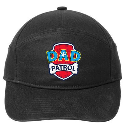 Funny Dad Patrol Dog Dad Tee 7-Panel Snapback Hat