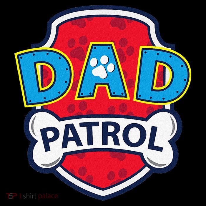Funny Dad Patrol Dog Dad Tee 7-Panel Snapback Hat