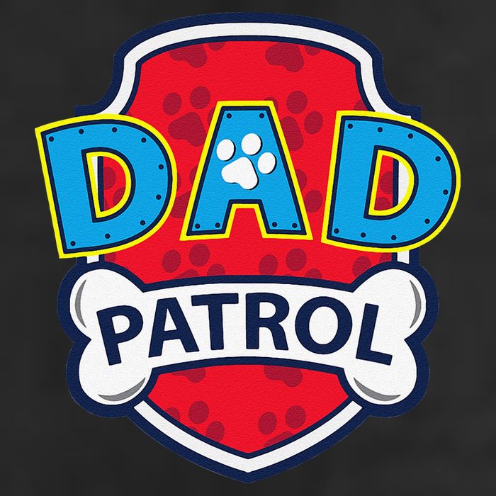 Funny Dad Patrol Dog Dad Tee Adult Drive Performance Visor
