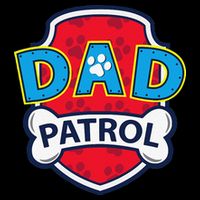 Funny Dad Patrol Dog Dad Tee Youth Performance Sprint T-Shirt
