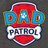 Funny Dad Patrol Dog Dad Tee Vector Backpack