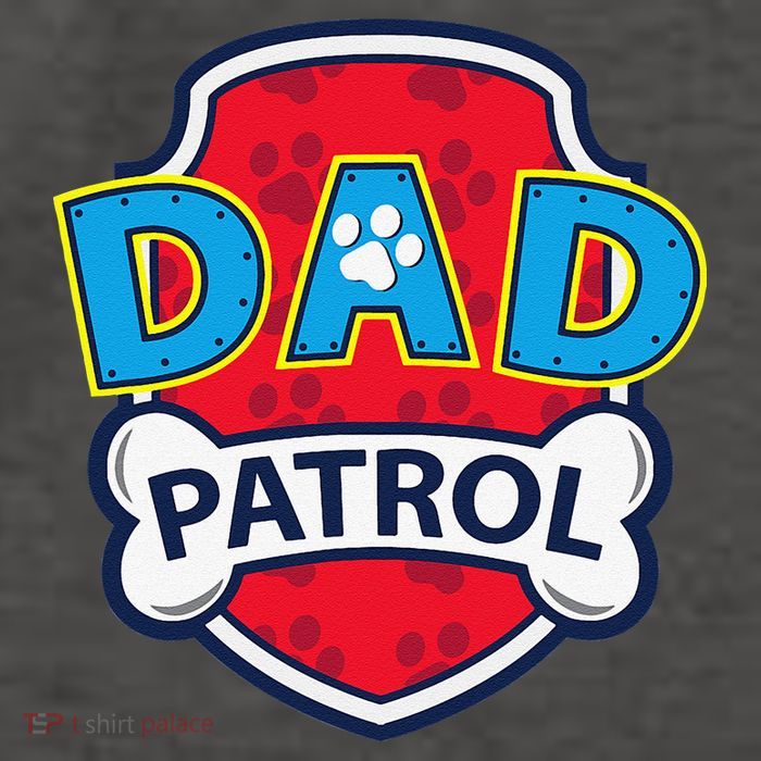 Funny Dad Patrol Dog Dad Tee Vector Backpack