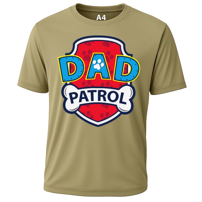 Funny Dad Patrol Dog Dad Tee Cooling Performance Crew T-Shirt