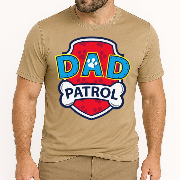 Funny Dad Patrol Dog Dad Tee Cooling Performance Crew T-Shirt