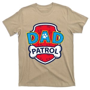 Funny Dad Patrol Dog Dad Tee T-Shirt