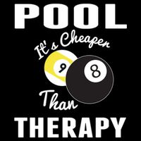Father's Day POOL IT'S CHEAPER THAN THERAPY BILLIARDS POOL PLAYER Gift For Dad Impact Tech Backpack