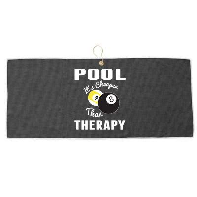 Father's Day POOL IT'S CHEAPER THAN THERAPY BILLIARDS POOL PLAYER Gift For Dad Large Microfiber Waffle Golf Towel