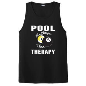 Father's Day POOL IT'S CHEAPER THAN THERAPY BILLIARDS POOL PLAYER Gift For Dad PosiCharge Competitor Tank