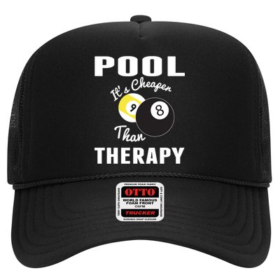 Father's Day POOL IT'S CHEAPER THAN THERAPY BILLIARDS POOL PLAYER Gift For Dad Trucker Hat