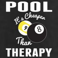 Father's Day POOL IT'S CHEAPER THAN THERAPY BILLIARDS POOL PLAYER Gift For Dad Microfiber Hand Towel