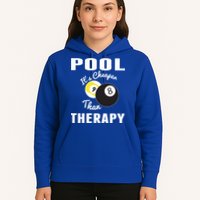 Father's Day POOL IT'S CHEAPER THAN THERAPY BILLIARDS POOL PLAYER Gift For Dad Hoodie