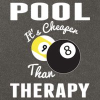 Father's Day POOL IT'S CHEAPER THAN THERAPY BILLIARDS POOL PLAYER Gift For Dad Cotton Canvas Backpack