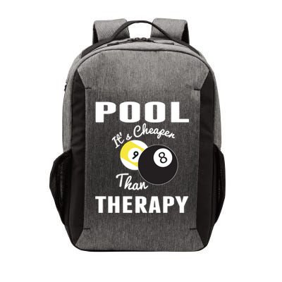 Father's Day POOL IT'S CHEAPER THAN THERAPY BILLIARDS POOL PLAYER Gift For Dad Vector Backpack