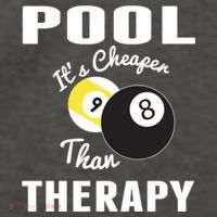 Father's Day POOL IT'S CHEAPER THAN THERAPY BILLIARDS POOL PLAYER Gift For Dad Vector Backpack