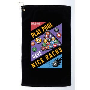 Father's Day Play Pool Have Nice Racks Billiards Player Gift For Dad Platinum Collection Golf Towel