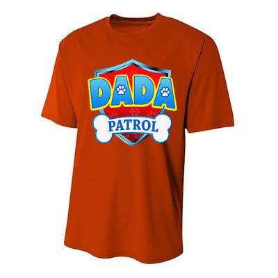 Funny DADA Patrol Dog Mom, Dad For Women Performance Sprint T-Shirt