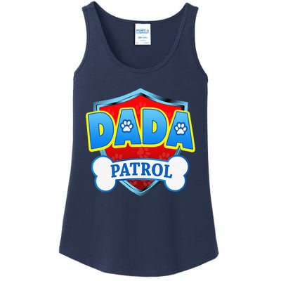 Funny DADA Patrol Dog Mom, Dad For Women Ladies Essential Tank