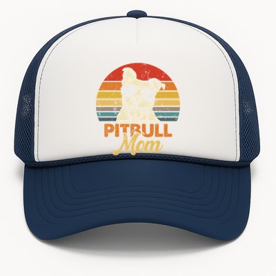 Funny Dog Pitbull Mom Pittie Mom Mother's Day Trucker Hat