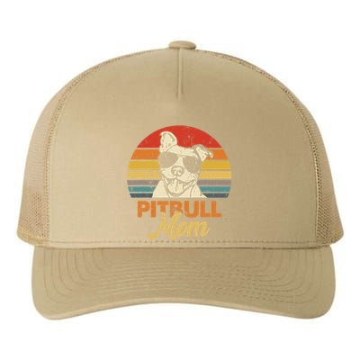 Funny Dog Pitbull Mom Pittie Mom Mother's Day Yupoong Adult 5-Panel Trucker Hat