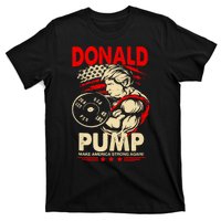 Funny Donald Pump Make America Swole Again Trump 2024 Return T-Shirt