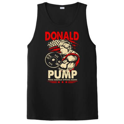 Funny Donald Pump Make America Swole Again Trump 2024 Return PosiCharge Competitor Tank