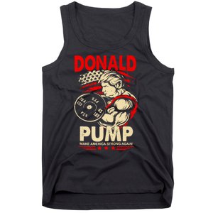 Funny Donald Pump Make America Swole Again Trump 2024 Return Tank Top