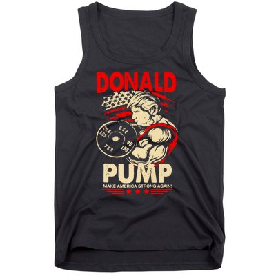 Funny Donald Pump Make America Swole Again Trump 2024 Return Tank Top