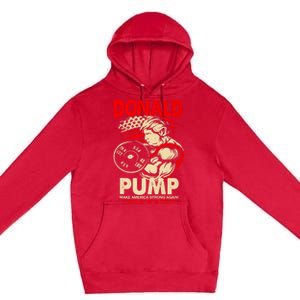 Funny Donald Pump Make America Swole Again Trump 2024 Return Premium Pullover Hoodie